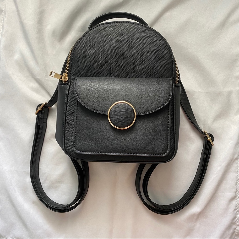 Black Mini Backpack